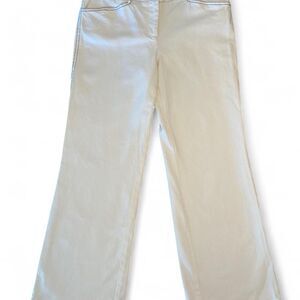 White/ cream pants with black stitching